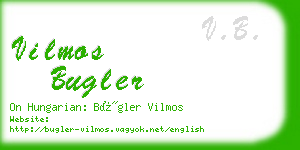 vilmos bugler business card